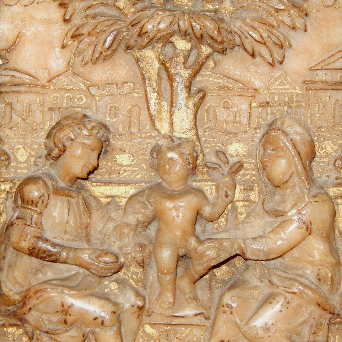 Les premiers pas de Jésus : Relief d'Albâtre - Malines - Flandres-photo-3