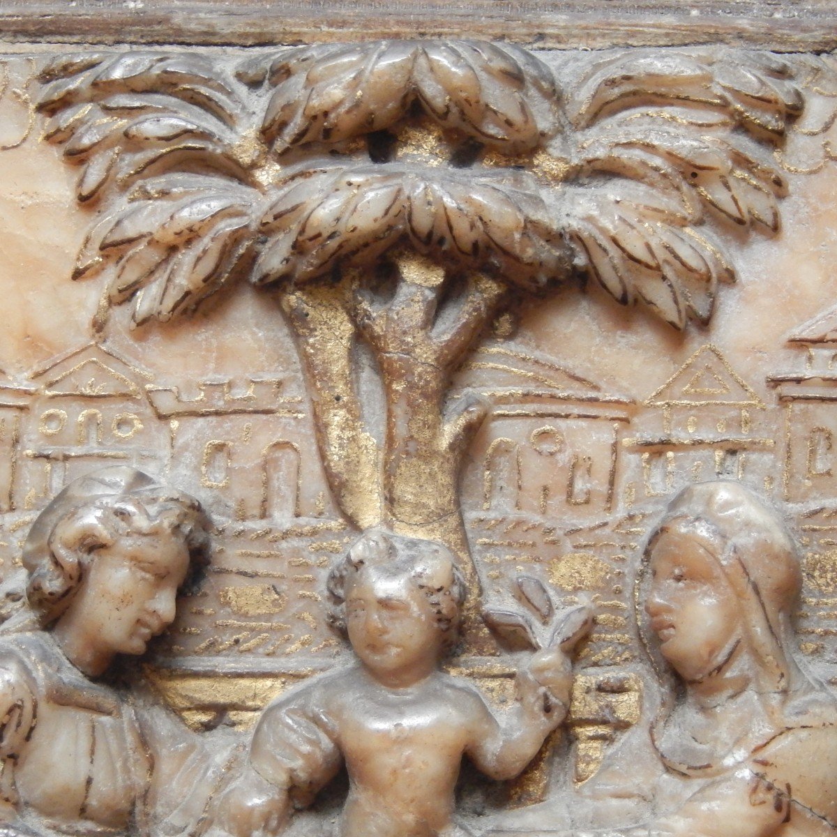 Les premiers pas de Jésus : Relief d'Albâtre - Malines - Flandres-photo-2