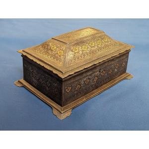 Indo-persian Damascene Steel Cabinet