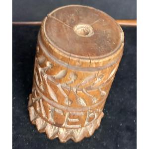 Carved Wooden Bread Marker