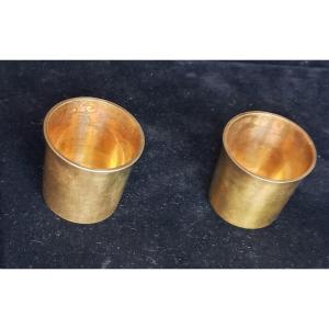 2 Gobelets En Vermeil d’époque 1er Empire