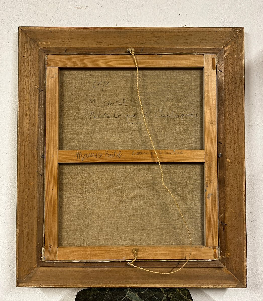 Oil On Canvas "small Cove At Cadaqués" By Maurice Boitel 1919 - 2007-photo-5