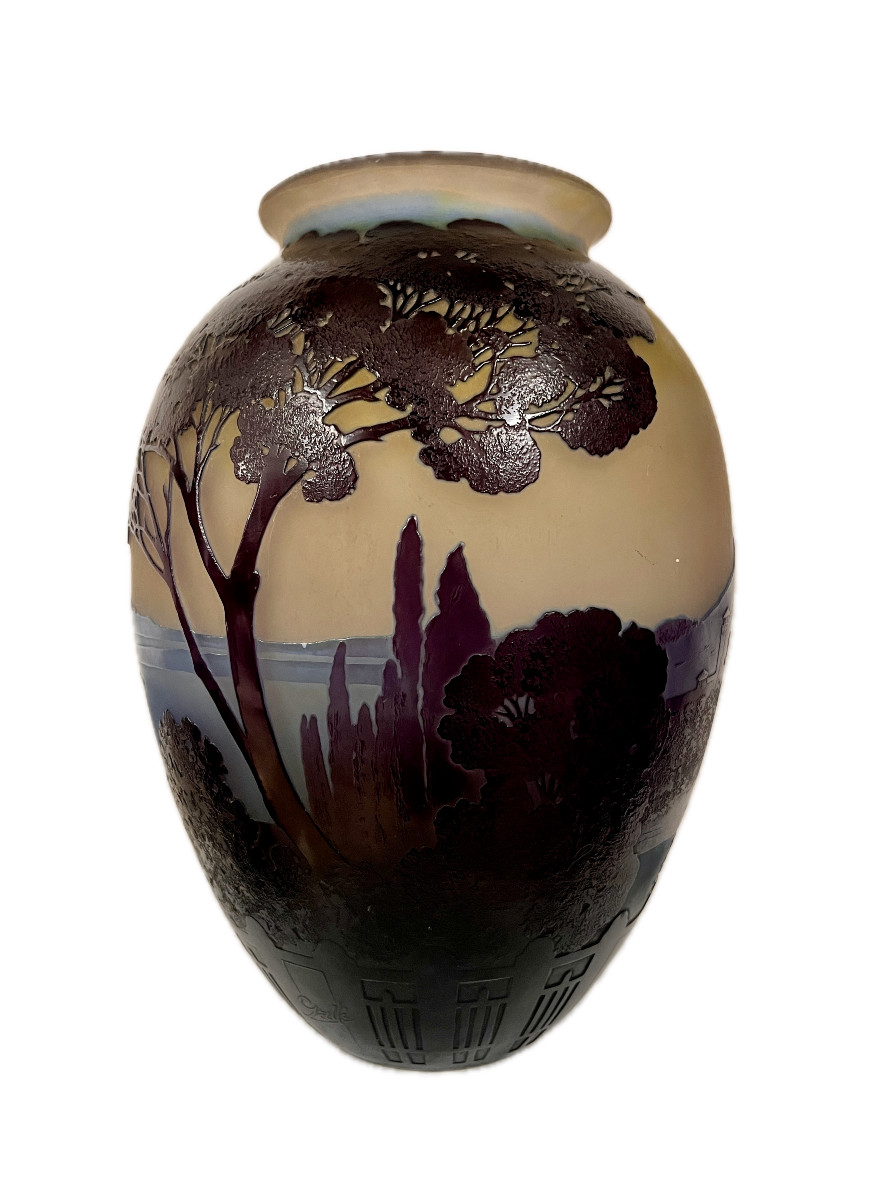 Gallé Vase. Lake Como.