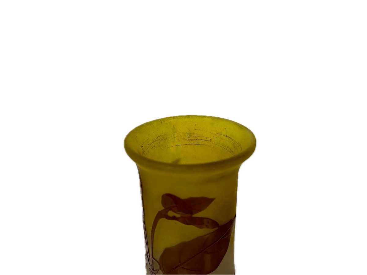 Vase Gallé - Décor floral -  24 cm-photo-6