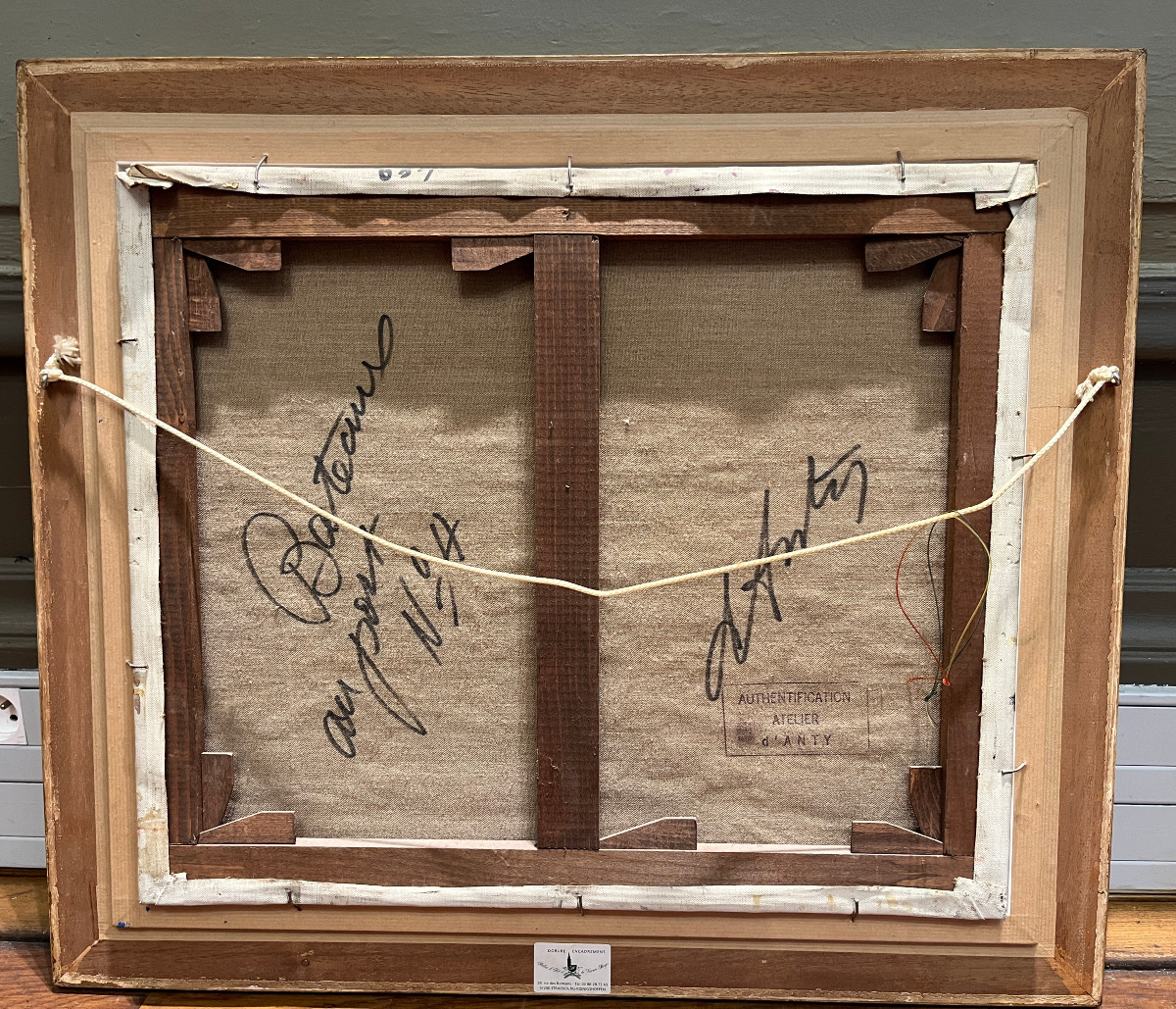 Henry Maurice d'Anty (1910 - 1998)- Hst - Bateaux au port-photo-4