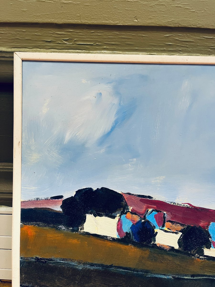 Gérard Grussot. Huile Paysage 1987-photo-2