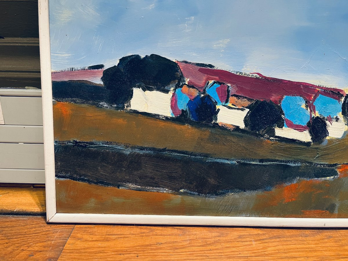 Gérard Grussot. Huile Paysage 1987-photo-1