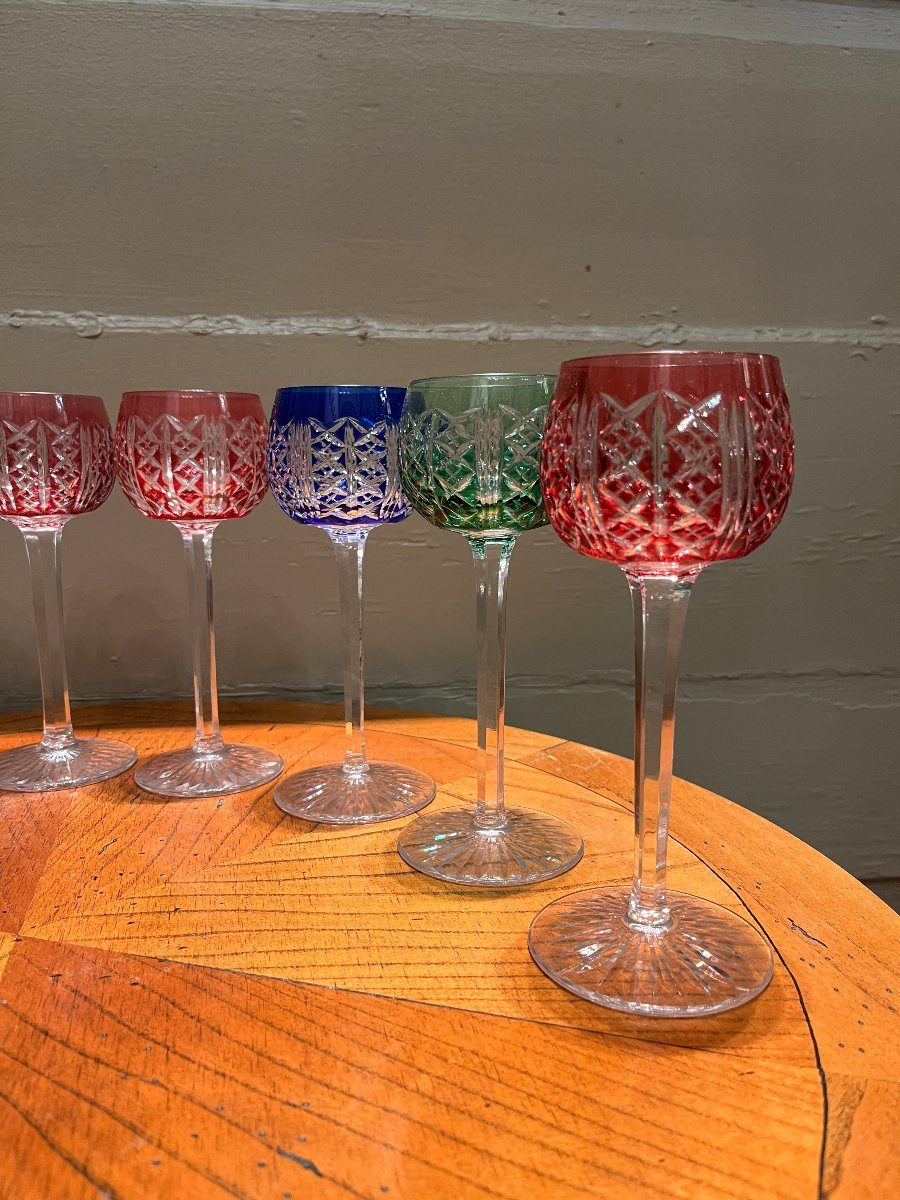 8 verres à vin blanc Saint Louis en cristal modèle Riesling-photo-4