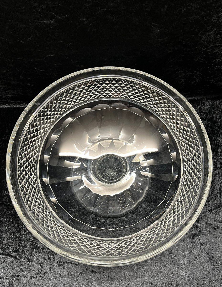  Saint Louis Trianon Model: Bowl - Centerpiece - Cut Crystal-photo-3
