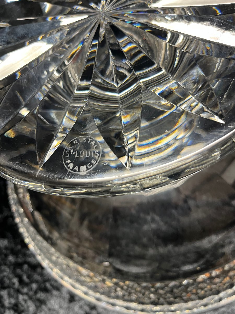  Saint Louis Trianon Model: Bowl - Centerpiece - Cut Crystal-photo-3