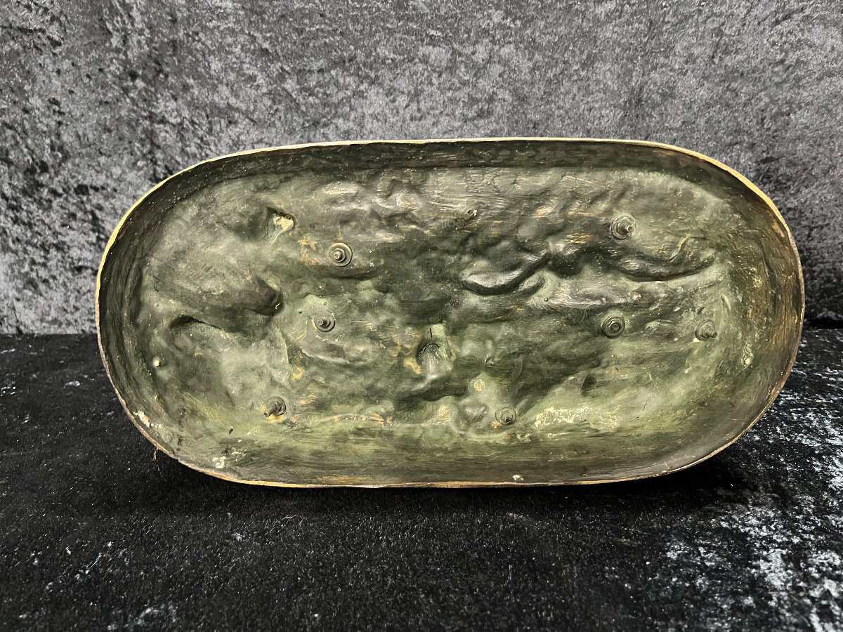 Pierre-jules Mêne: Large Bronze Sculpture. Hunting Dogs, 19th Century-photo-4