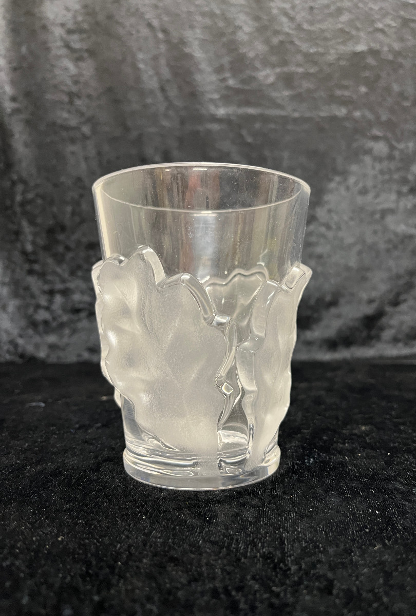 Lalique Vase, France - Oak Leaves