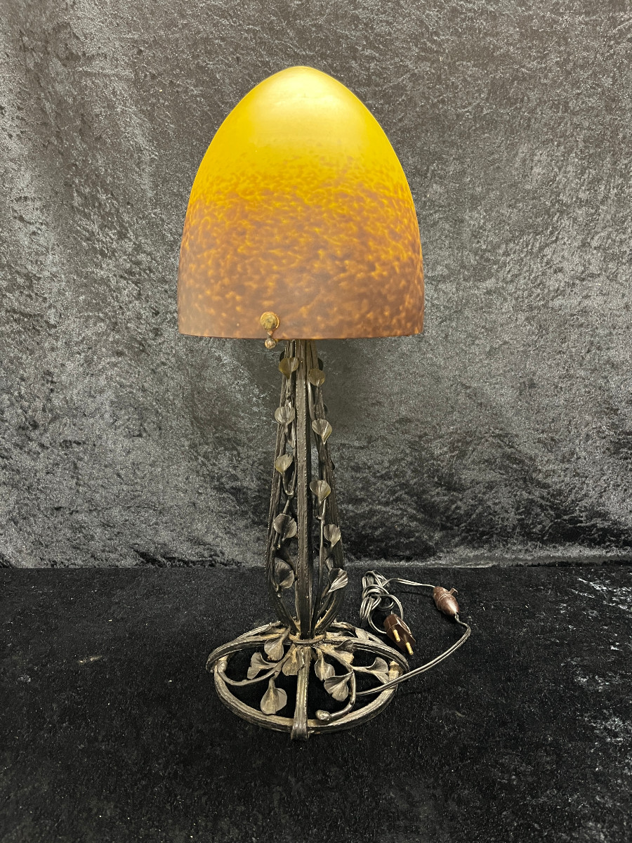 Charles Schneider Glass Paste Lamp