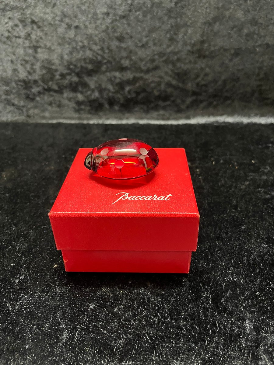 Coccinelle en cristal de Baccarat-photo-1