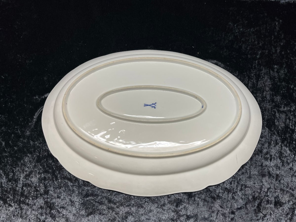 Plat en porcelaine de Meissen-photo-3