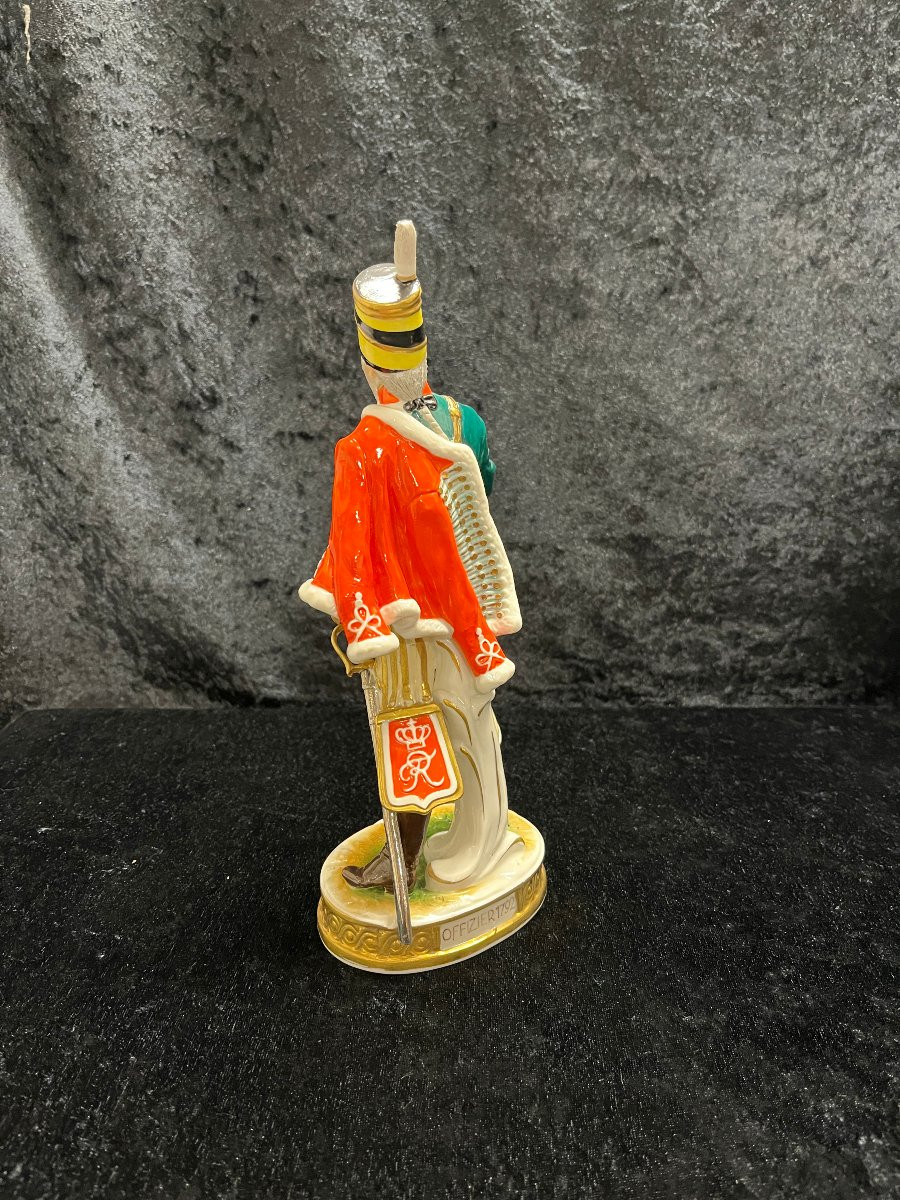 Figurine officier allemand en porcelaine de Rudolf Kämmer -photo-3