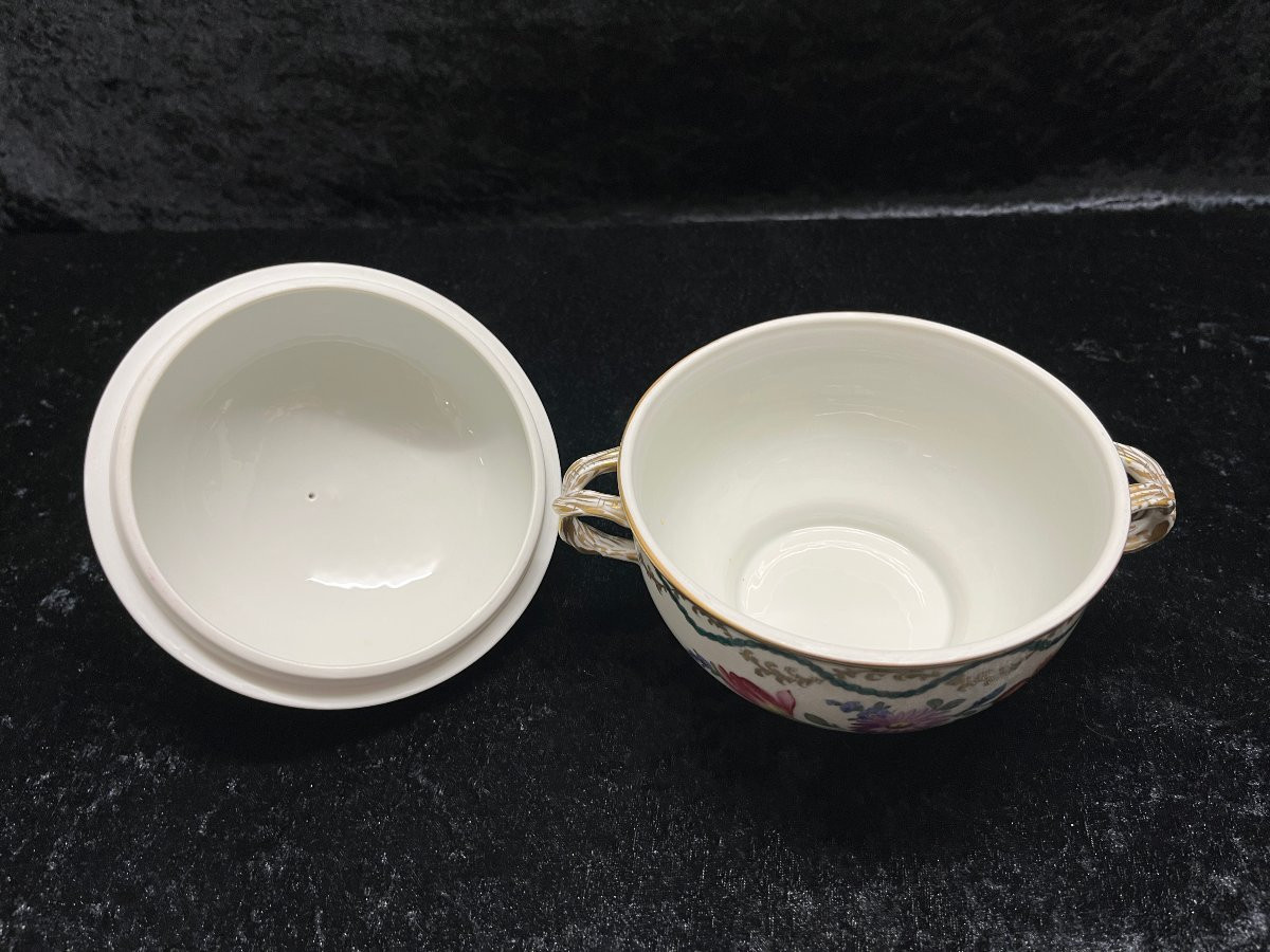 Sucrier en  porcelaine de Dresde-photo-5