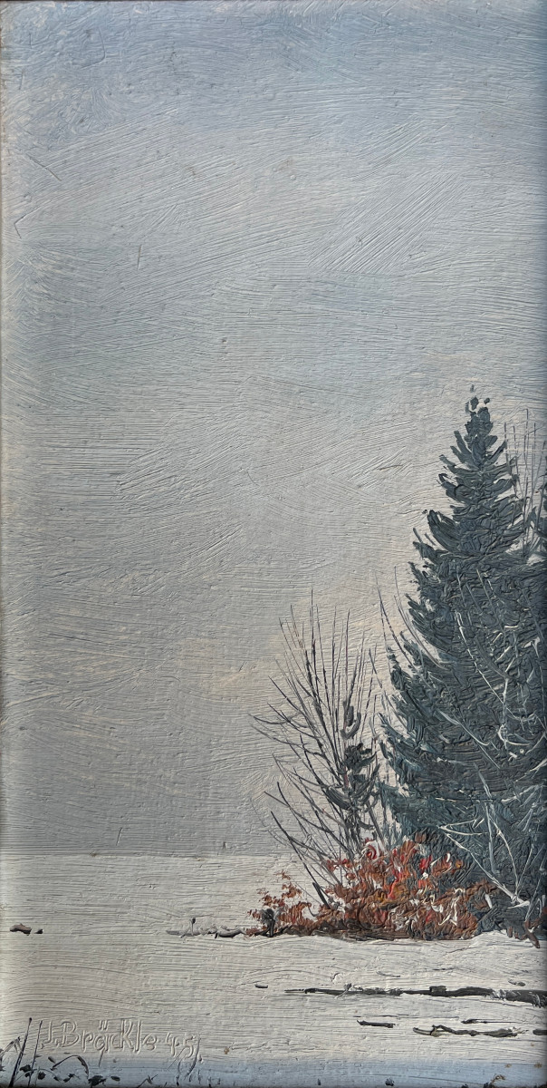 Jakob Bräckle  Paysage sous la neige 1945