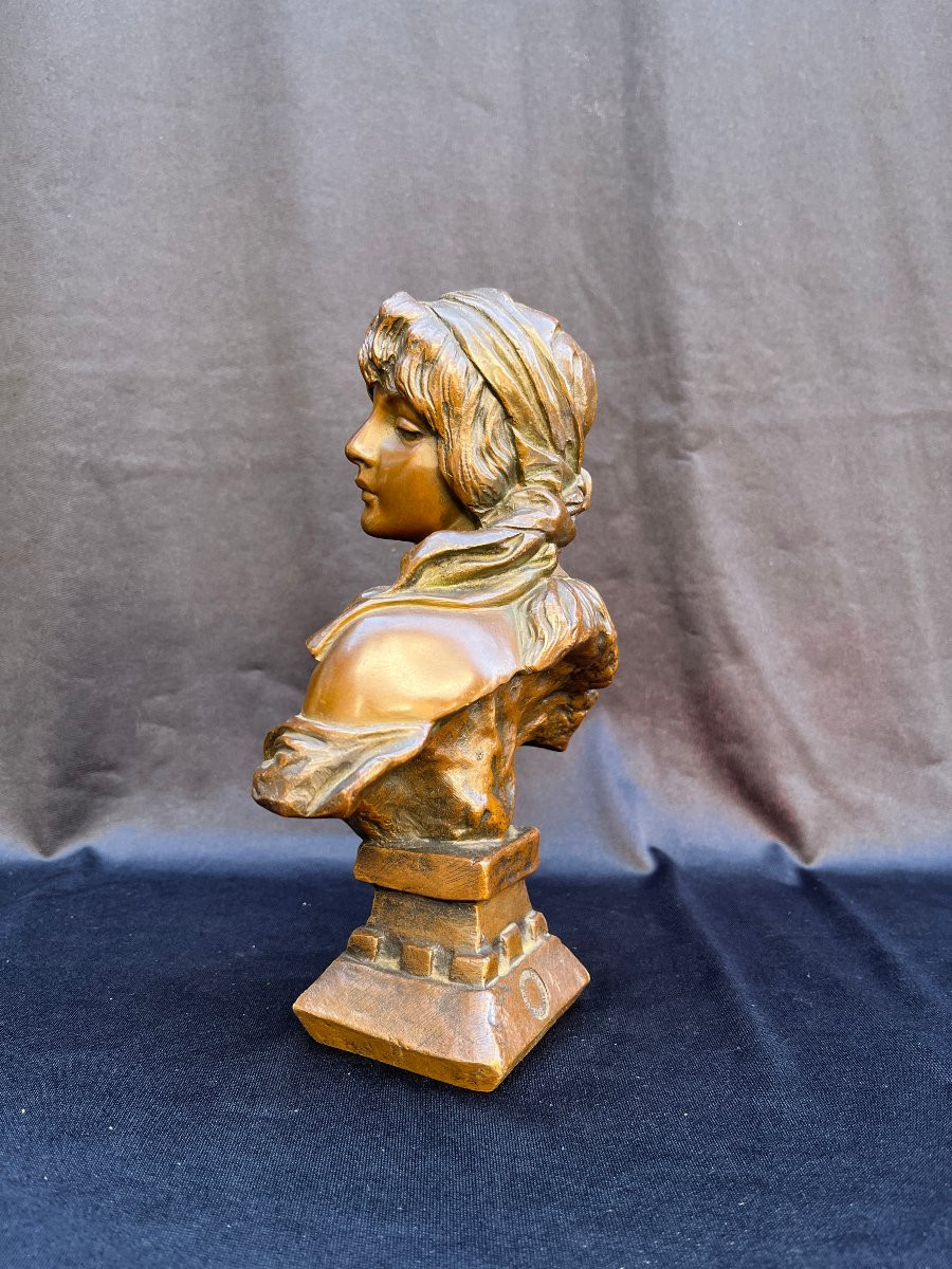 Bronze Art Nouveau - Emmanuel Villanis - Cendrillon-photo-3