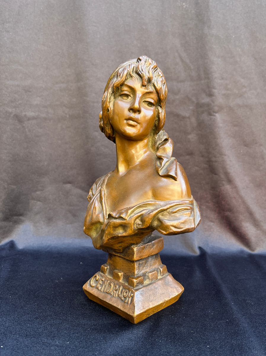 Bronze Art Nouveau - Emmanuel Villanis - Cendrillon