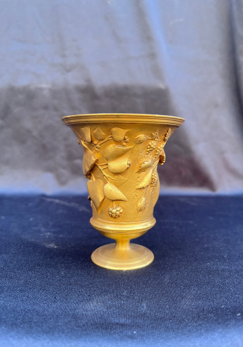 Vase en Bronze doré Barbedienne-photo-2