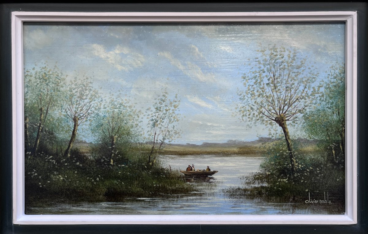 Olivier Donato: huile sur bois-photo-2