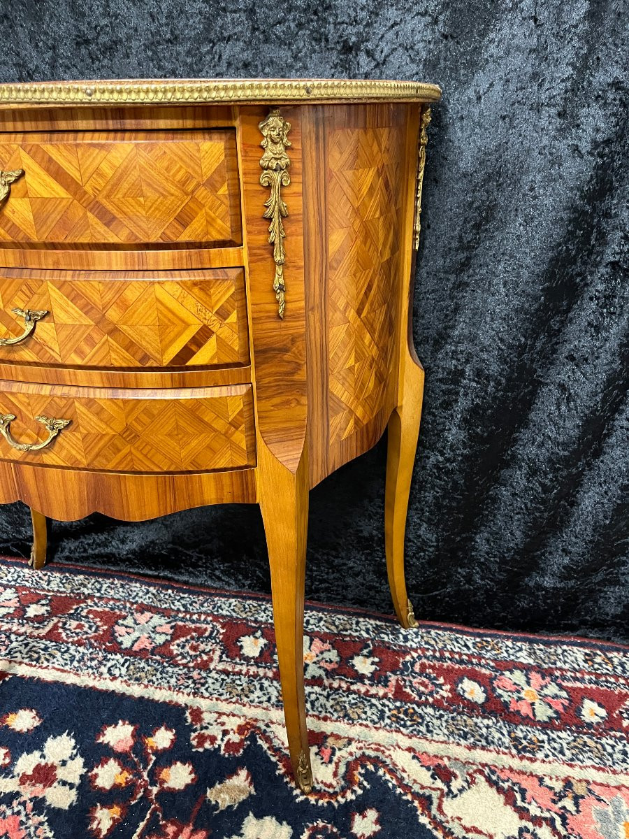 Louis XV Style Half-moon Commode-photo-2