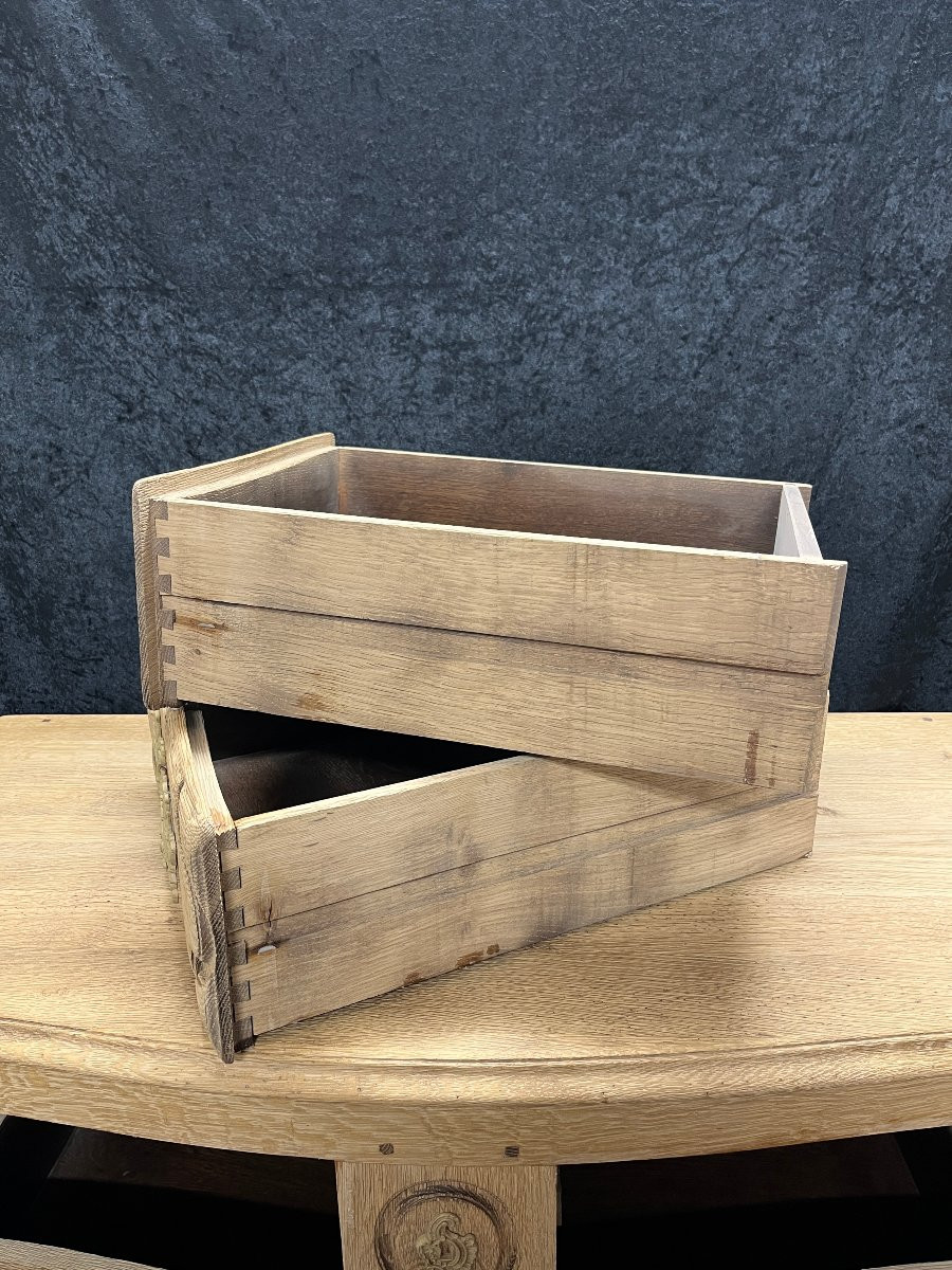 Curved Chest Of Drawers In Light Oak, Regency Style, Circa 1950-photo-3