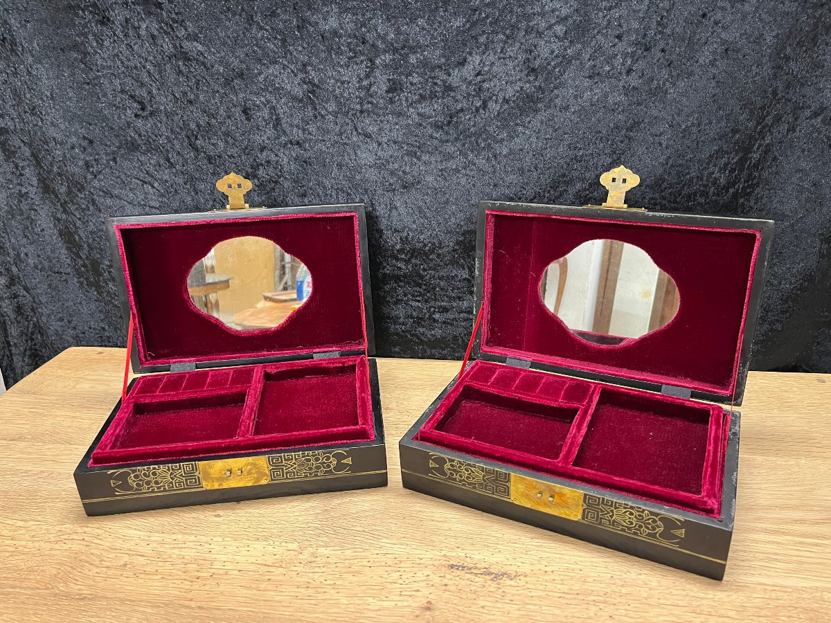 2 boites à bijoux Chine Nacre-photo-2