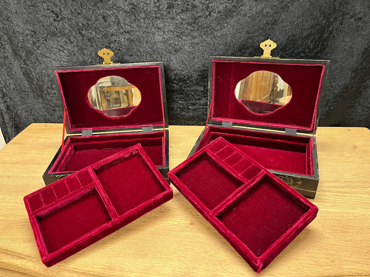 2 boites à bijoux Chine Nacre-photo-3