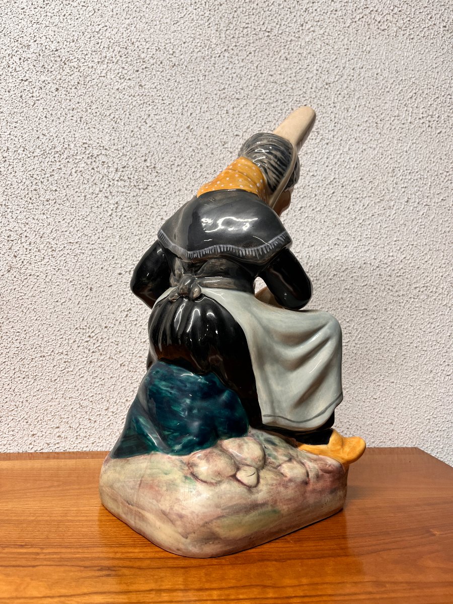 Breton Woman In Desvres Earthenware - Gabriel Fourmaintreaux - Breiz Pierrick-photo-4