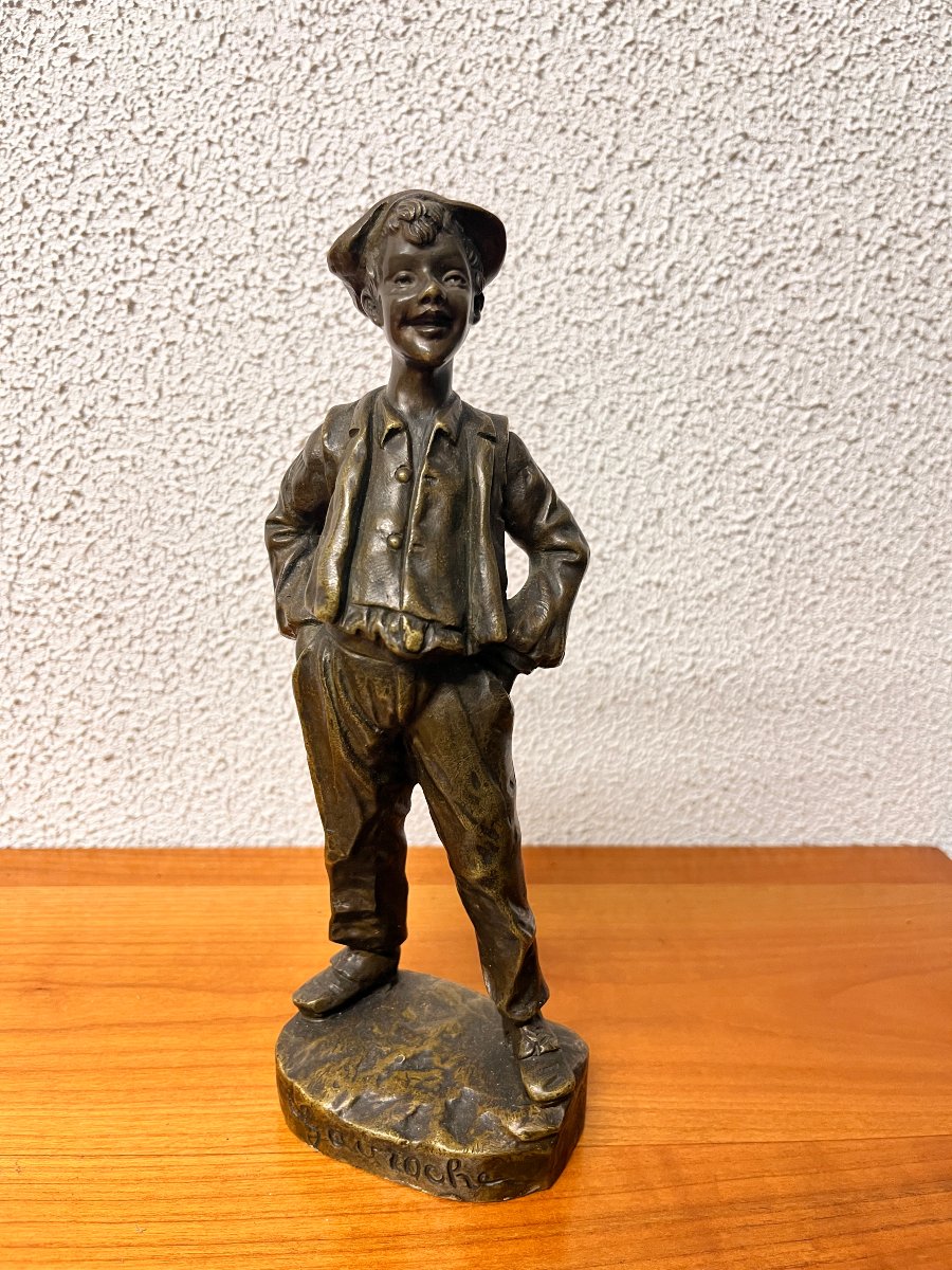 Bronze Gavroche - Georges Omerth 1895 1925