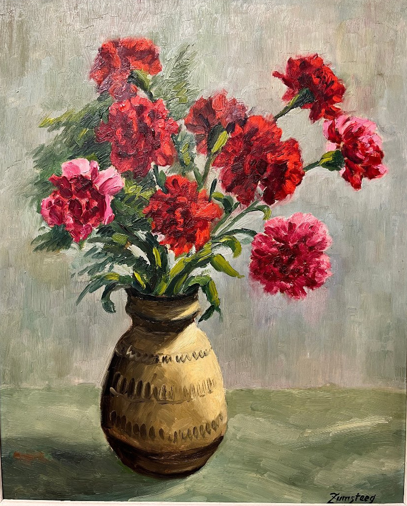 Painting By Marcel Zumsteeg. Still Life. Strasbourg Neudorf.-photo-2