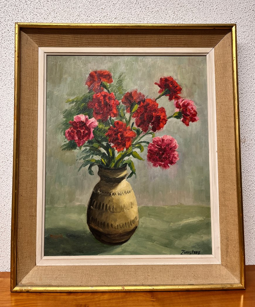 Painting By Marcel Zumsteeg. Still Life. Strasbourg Neudorf.