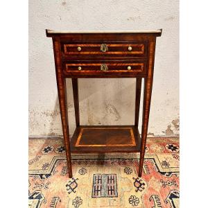 Louis XVI-era Inlaid Nightstand
