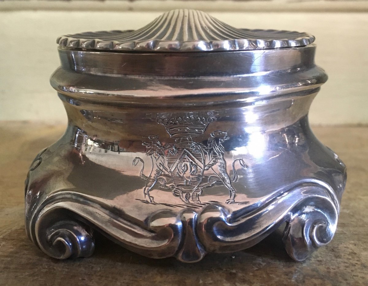 Toulouse, Paire de Salières, Salerons, Poivrière, Argent, Armoiries,  1773-photo-2