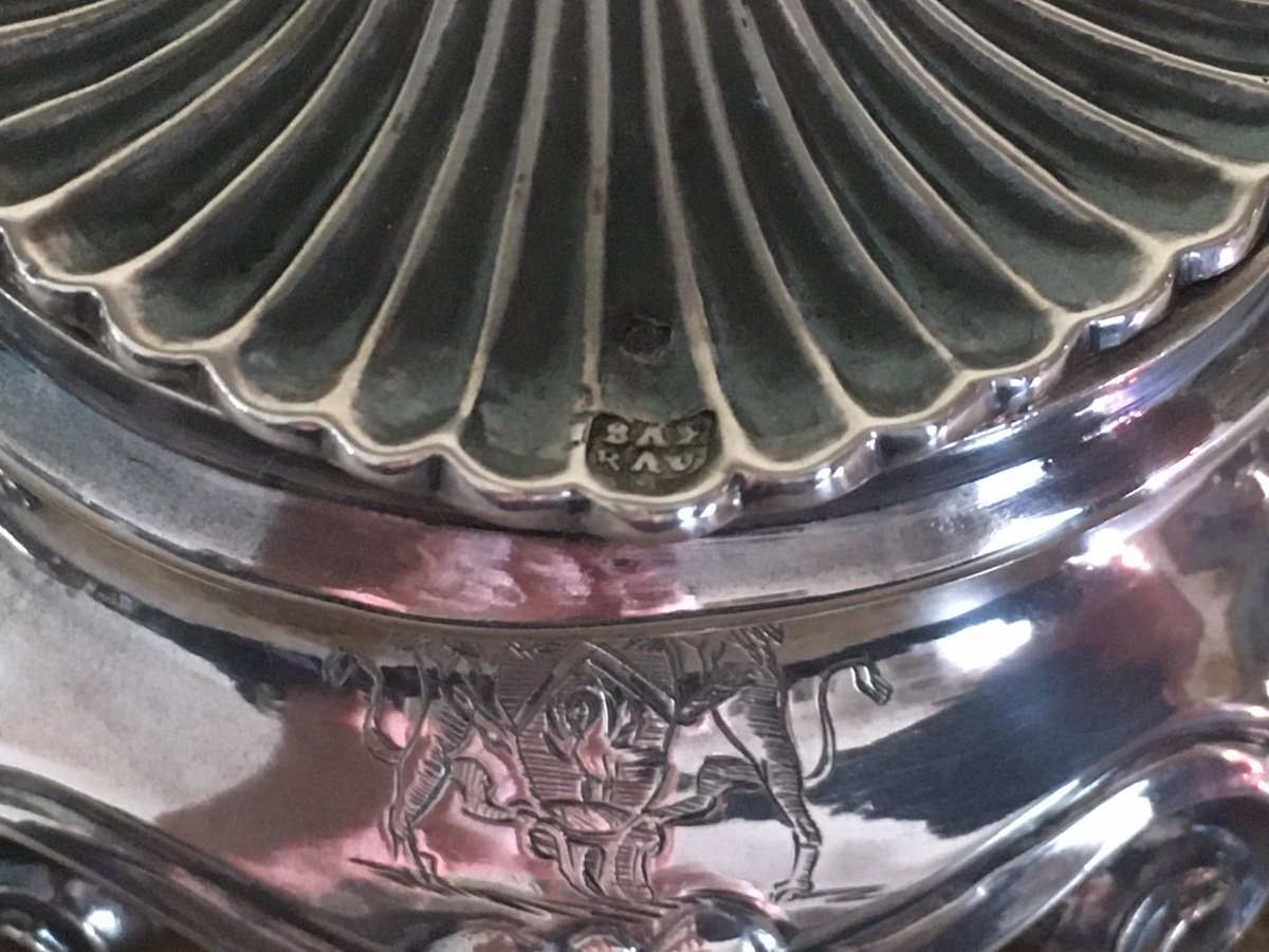 Toulouse, Paire de Salières, Salerons, Poivrière, Argent, Armoiries,  1773-photo-4