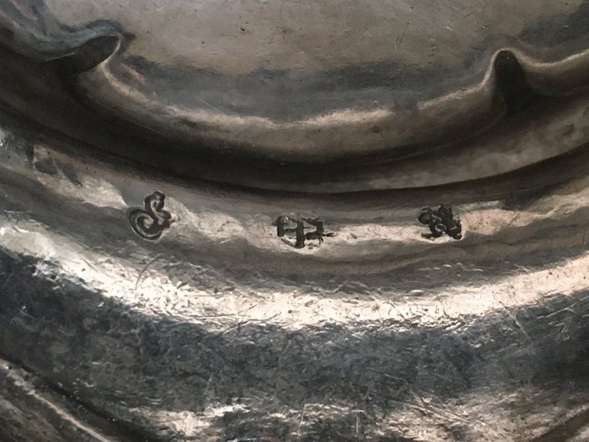 Toulouse, Paire de Salières, Salerons, Poivrière, Argent, Armoiries,  1773-photo-3