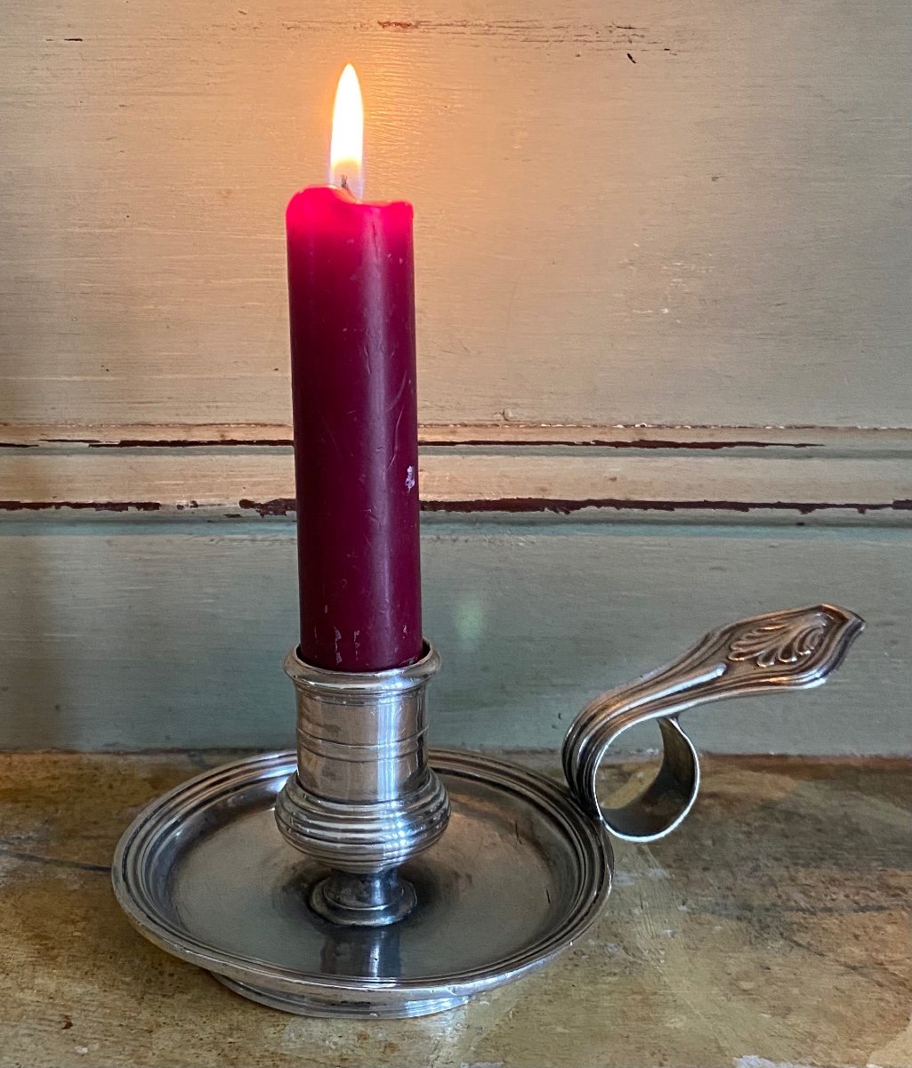 Hand Candlestick, Silver, Paris, 1742