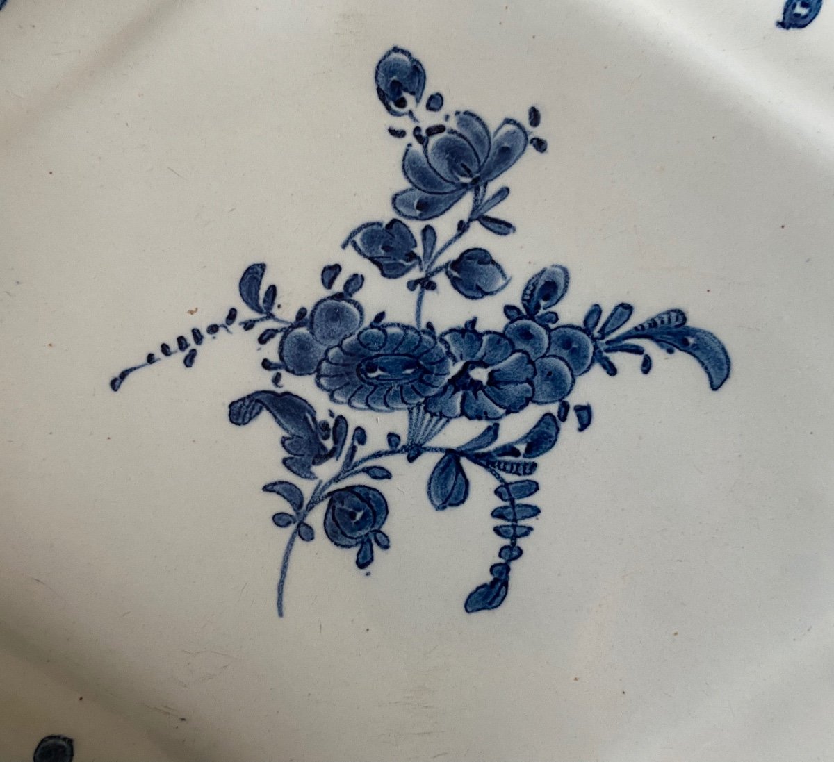 Petit Plat, Ravier, Faïence, Est de la France, XVIIIè-photo-3