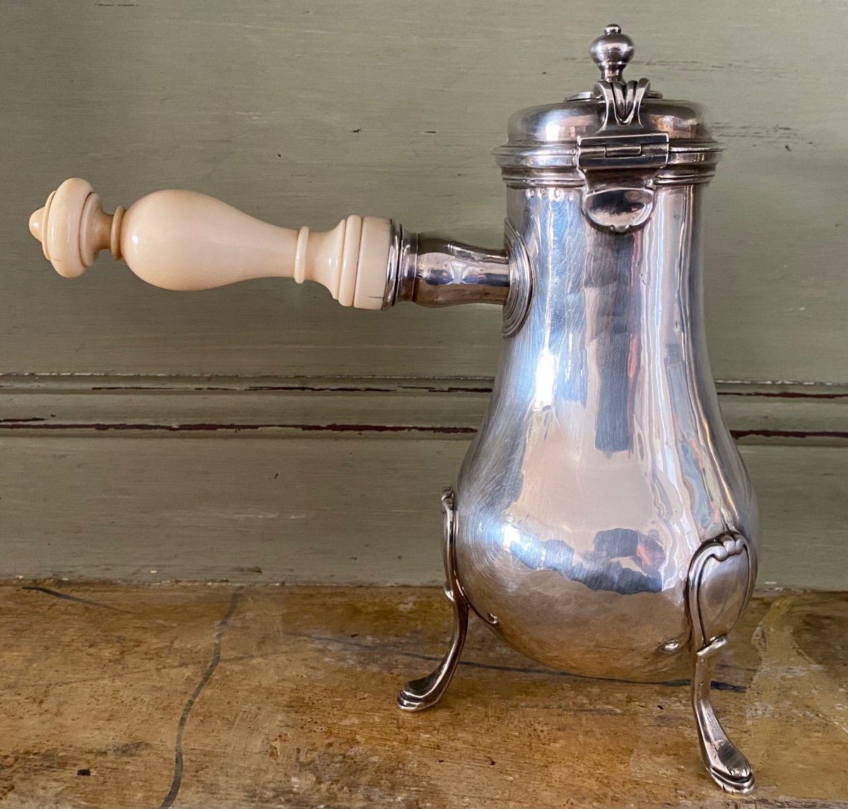 Chocolate Maker, Silver, Paris 1781-photo-3