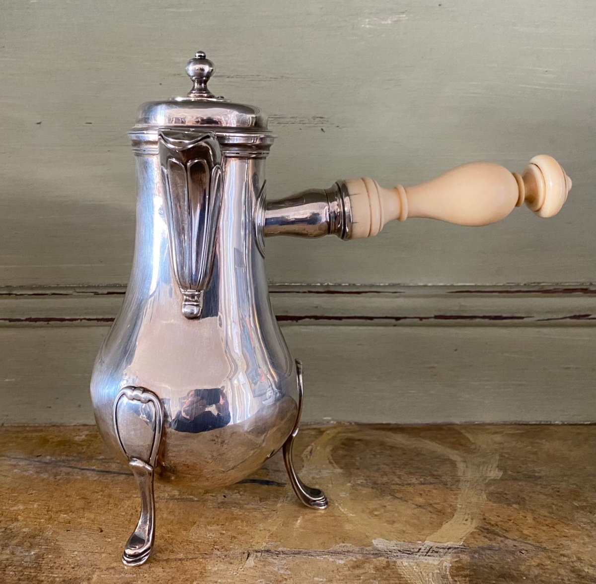 Chocolate Maker, Silver, Paris 1781-photo-4