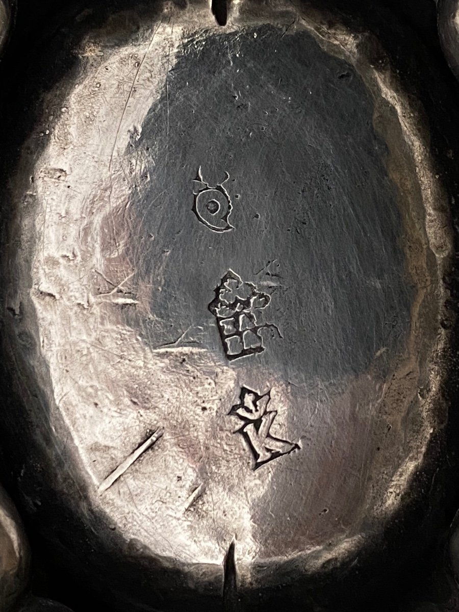 Perpignan, Pair Of Salt Cellars, Silver, 1750-photo-1