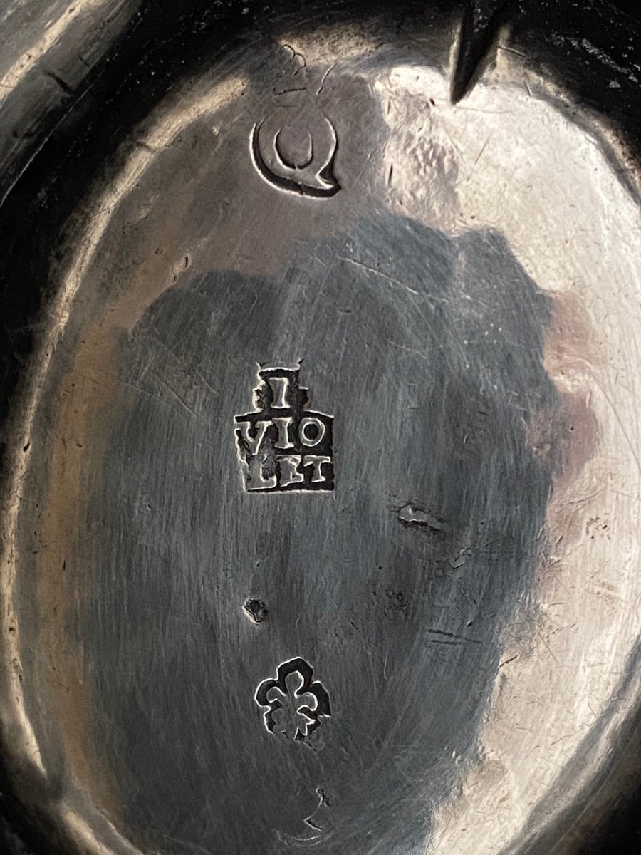 Perpignan, Pair Of Salt Cellars, Silver, 1750-photo-2