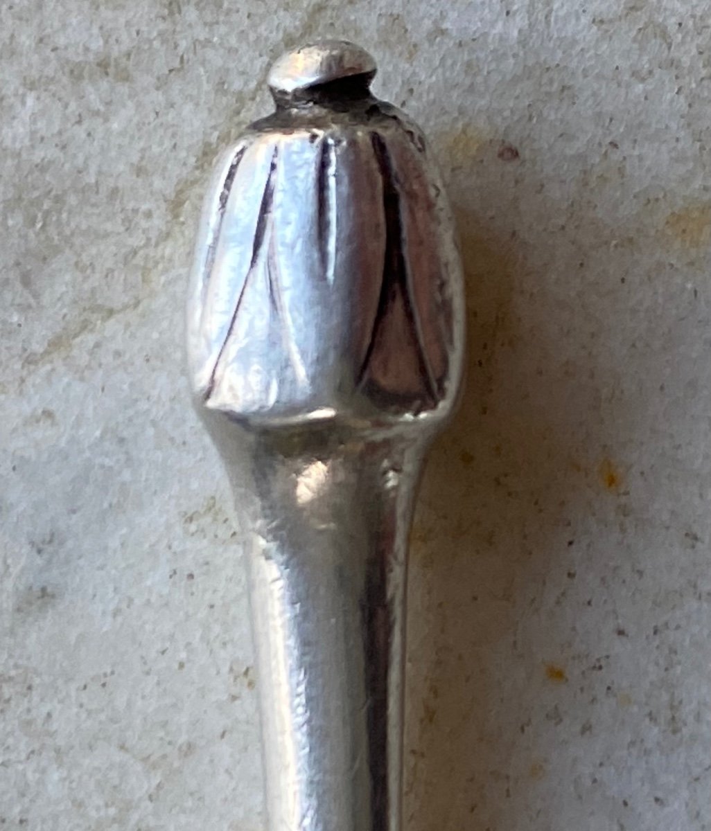 Musée, Petite Cuillère, Queue de Rat, Argent, fin XVIIè-photo-5