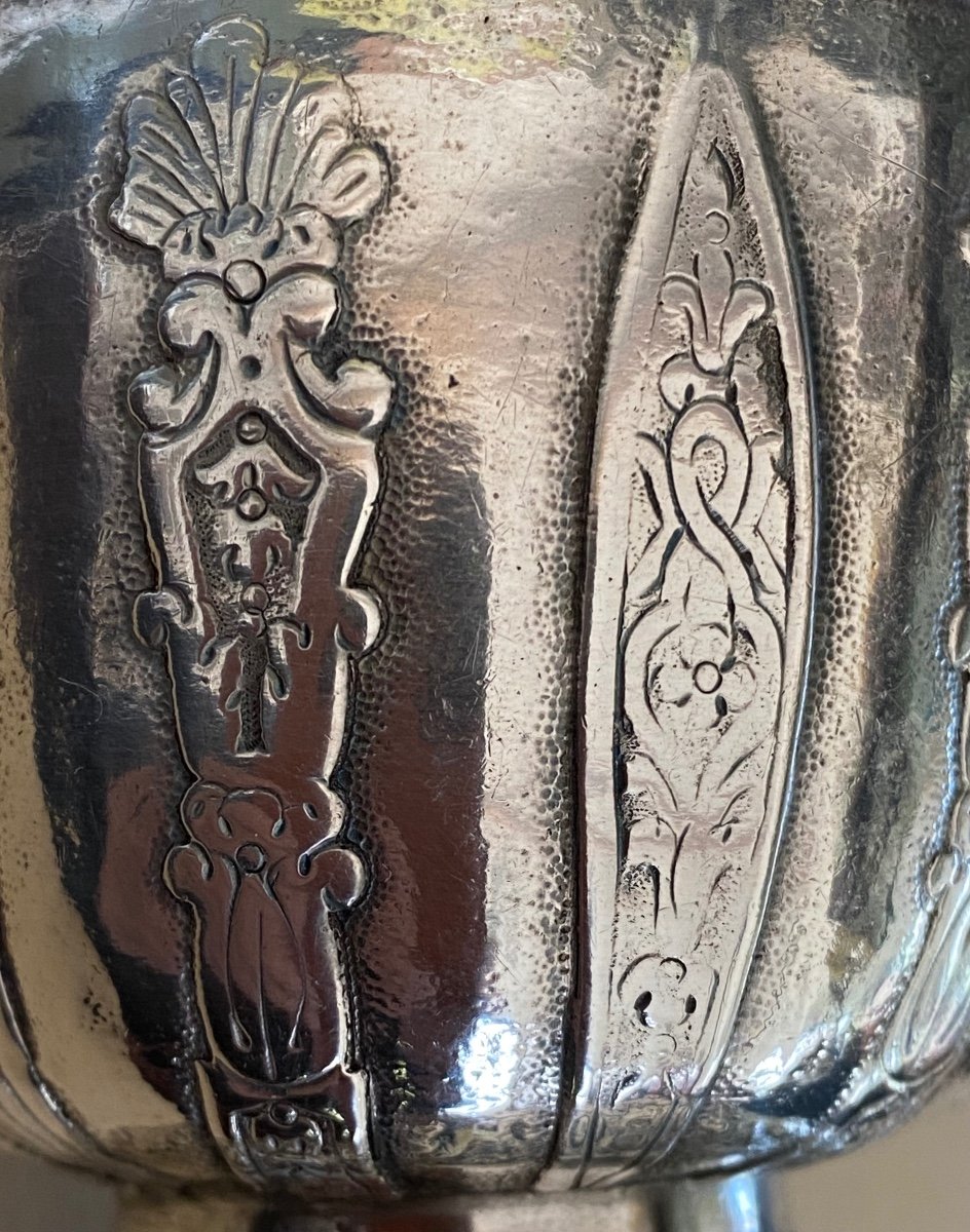 Timbale tulipe, à Appliques, Argent, Gravé, Paris, 1739-photo-5