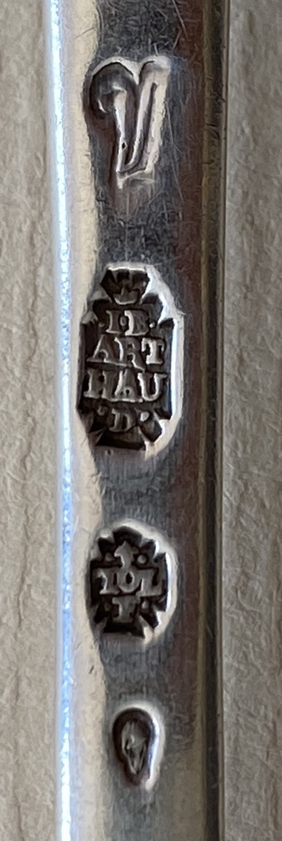 Toulouse, Small Spoon, Silver, Coat Of Arms, 1785-photo-4