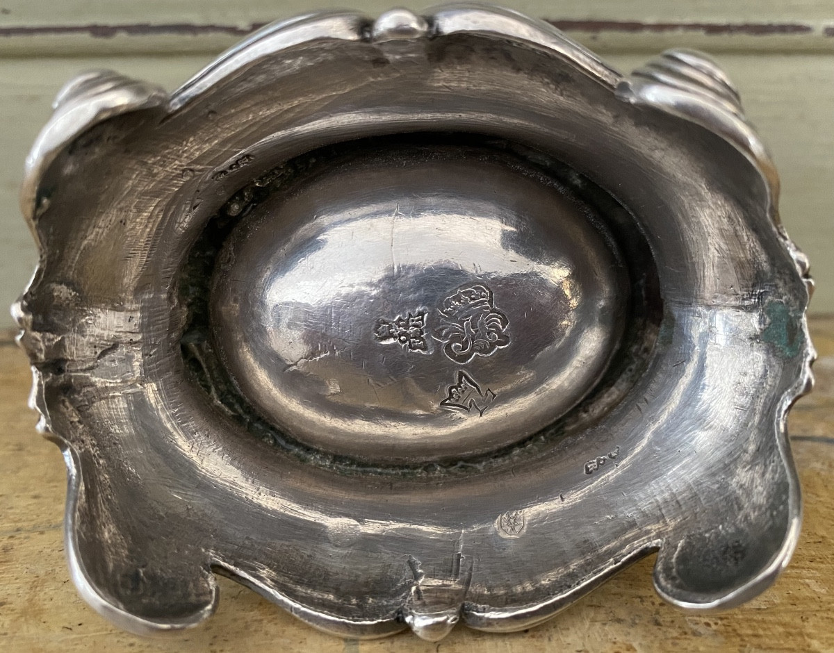 Salière couverte, argent, Paris 1739-photo-2