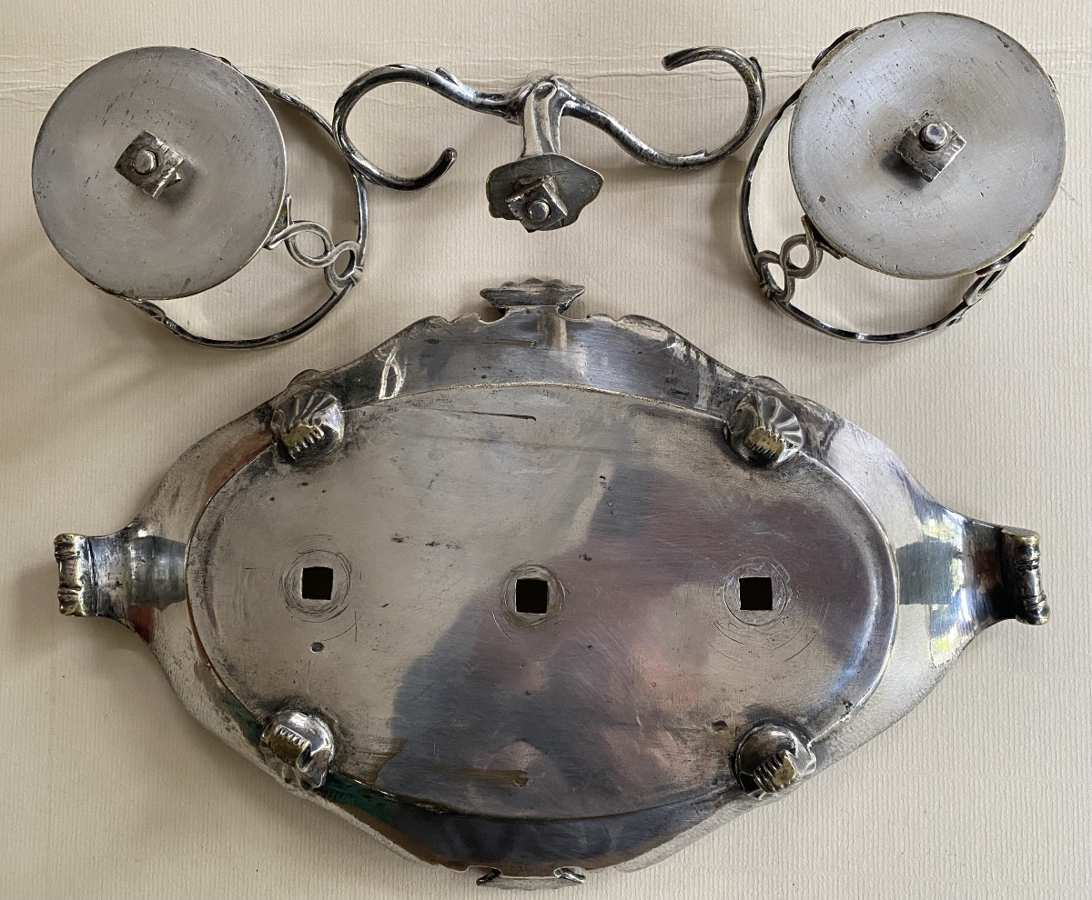 Huilier, métal plaqué, Argent, XVIIIè-photo-4