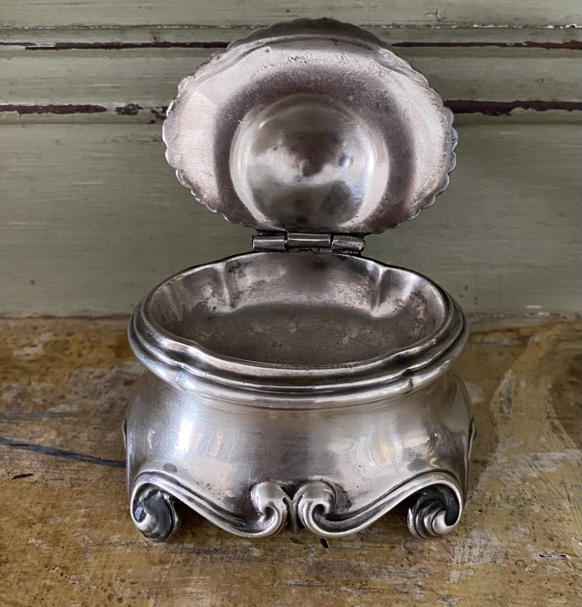 Covered Salt Cellar, Silver, Paris 1756-photo-3